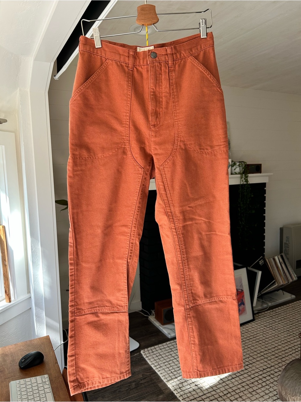 Patagonia Rust Orange Straight-Leg Pants